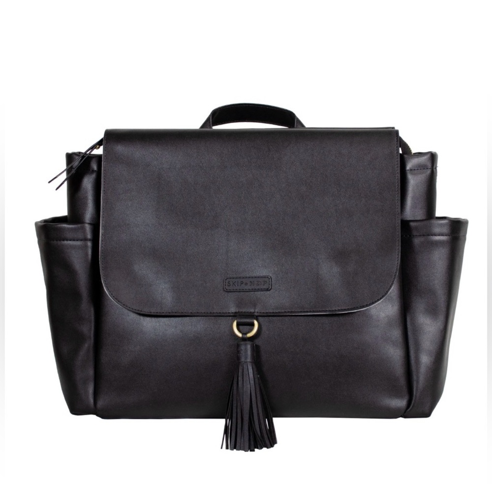 Skip Hop Greenwich Convertible Messenger Backpack, Black, Never Used NWOT